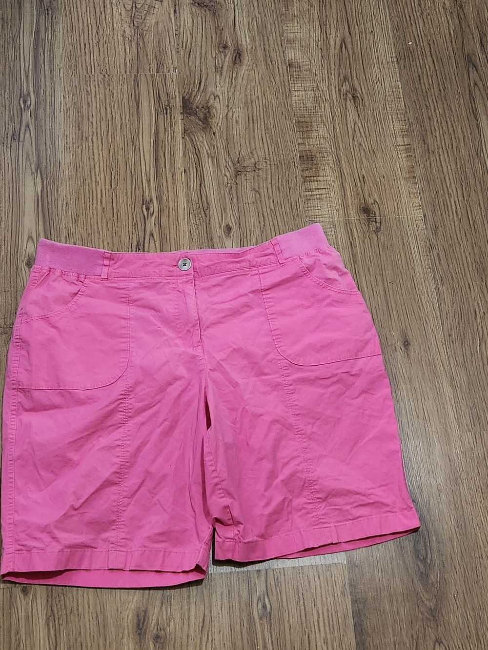 Kim Rogers Bright Pink Bermuda Shorts